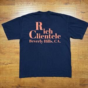 Rich Clientele Beverly Hills T Shirt Mens L Black Short Sleeve Crew Neck City